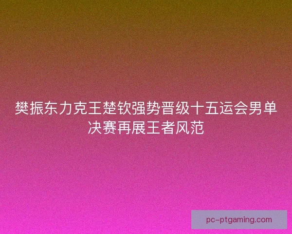 樊振东力克王楚钦强势晋级十五运会男单决赛再展王者风范